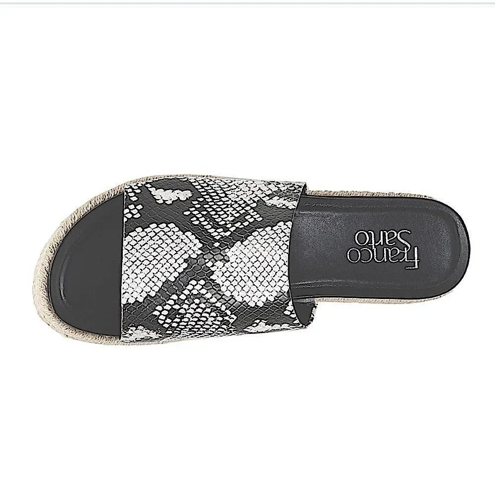 Franco Sarto Tola Snake Print Esapdrille Sandals